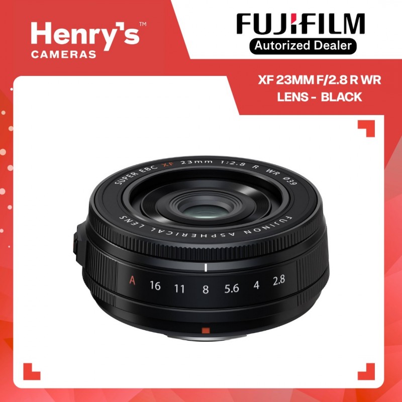 Fujifilm XF 23mm f/2.8 R WR Lens - Black
